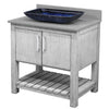 30-inch Bath Vanity with Storm Grey Counter and Sink, NOBV-30SG-280-19034