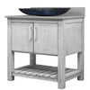 30-inch Bath Vanity with Storm Grey Counter and Sink, NOBV-30SG-280-G19034