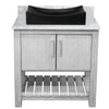30-inch Bath Vanity with Carrara White Marble Counter and Sink - NOBV-30SG-CAR-01141MB