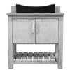 30-inch Bath Vanity with Storm Grey Quartz Counter and Sink - NOBV-30SG-280-01141MB