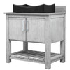 30-inch Bath Vanity with Storm Grey Quartz Counter and Sink - NOBV-30SG-280-01141MB