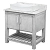 30-inch Bath Vanity with Café Mocha Quartz Counter and Sink - NOBV-30SG-6001-01141