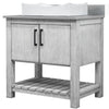 30-inch Bath Vanity with Storm Grey Quartz Counter and Sink - NOBV-30SG-280-01141