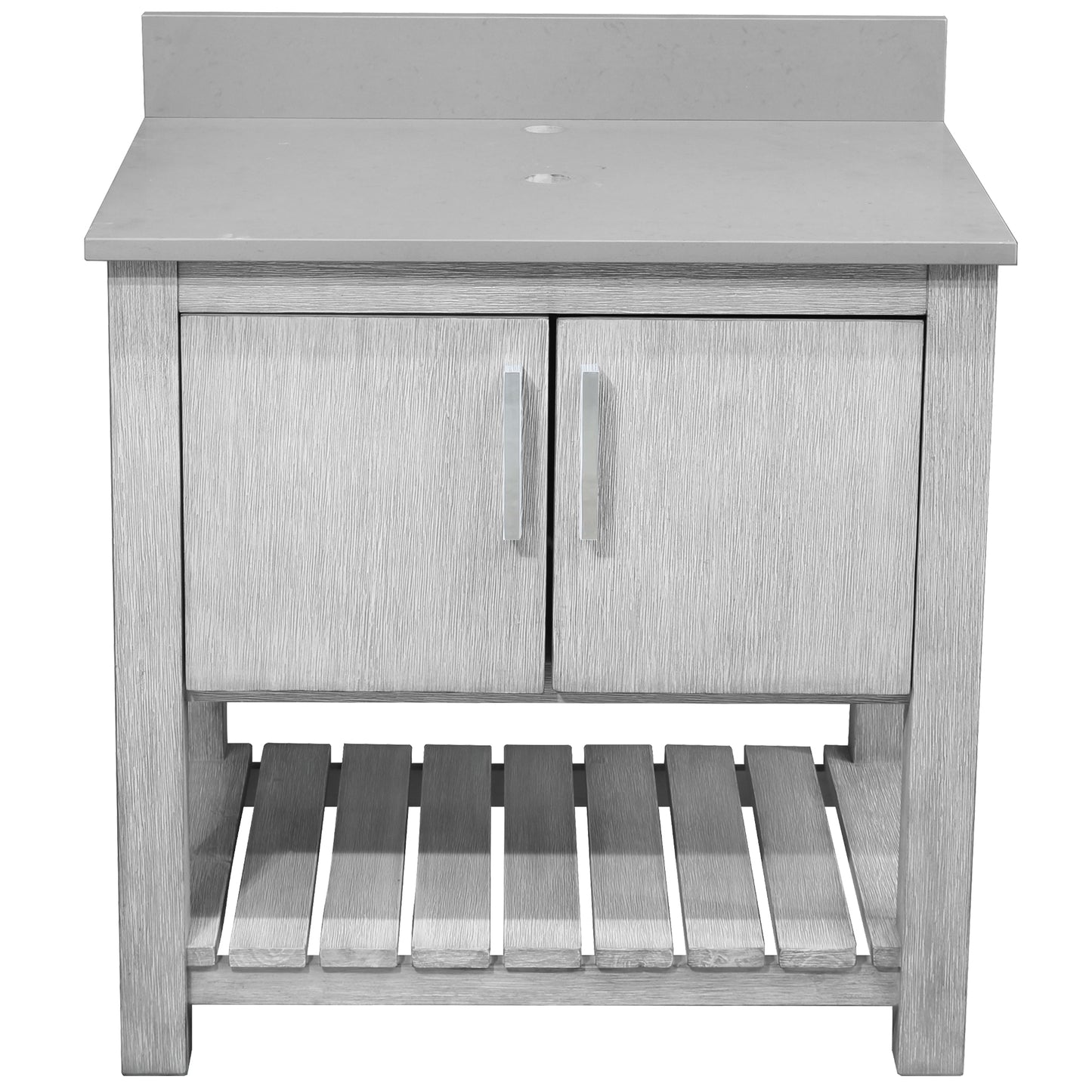 30-inch Vanity with Storm Grey Quartz Counter NOBV-30SG-280
