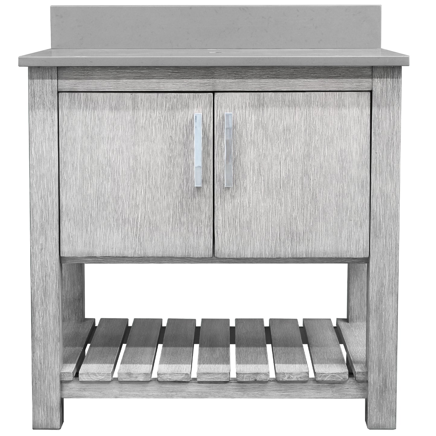 30-inch Vanity with Storm Grey Quartz Counter NOBV-30SG-280