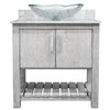 30-inch Bath Vanity with Carrara White Marble Counter and Sink - NOBV-30SG-CAR-317C