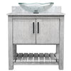 30-inch Bath Vanity with Carrara White Marble Counter and Sink - NOBV-30SG-CAR-317C