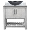 30-inch Bath Vanity with Carrara White Marble Counter and Sink - NOBV-30SG-CAR-317G