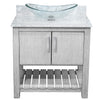 30-inch Bath Vanity with Carrara White Marble Counter and Sink - NOBV-30SG-CAR-324C