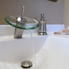 brushed nickel single hole lav faucet