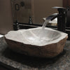 Natural stone Royal Cobblestone vessel sink lifestyle