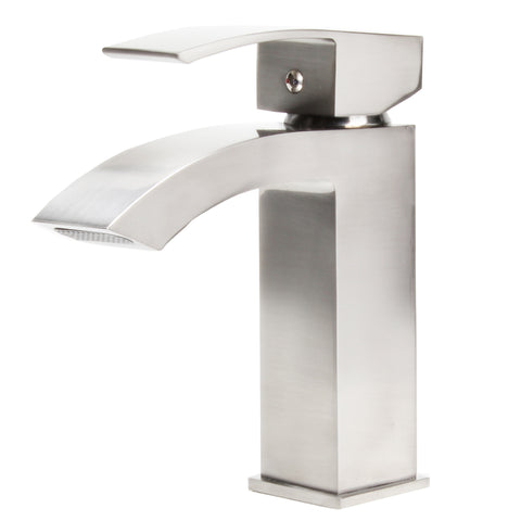 Contemporary Single Handle Waterfall Lavatory Faucet, GF-123S Series