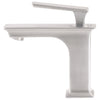 brushed nickel single hole lav faucet