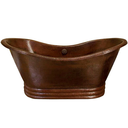Adamo Freestanding Hammered Copper Bath Tub NBT-ADA series