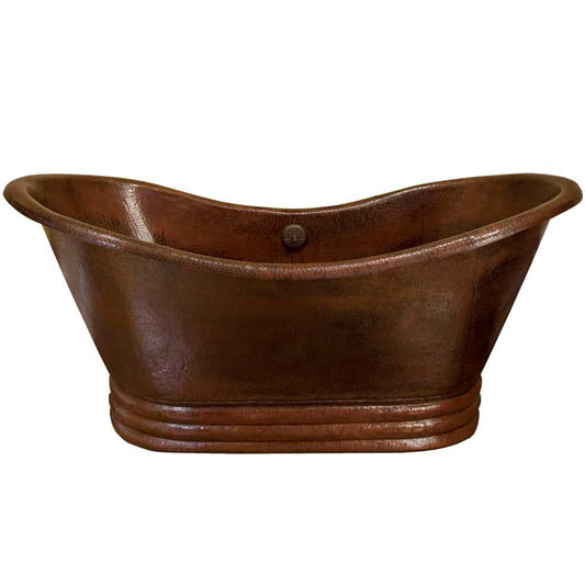 Adamo Freestanding Hammered Copper Bath Tub NBT-ADA series
