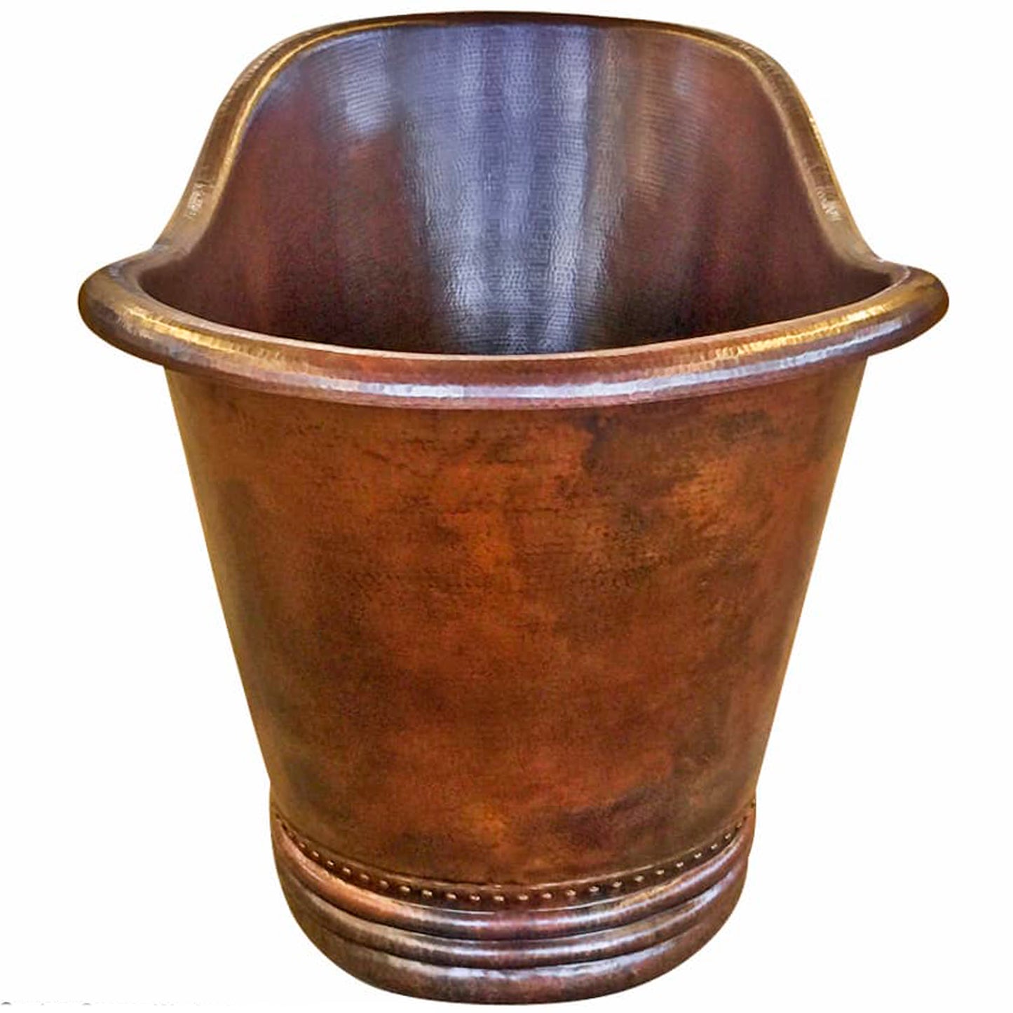 Adamo Freestanding Hammered Copper Bath Tub NBT-ADA series