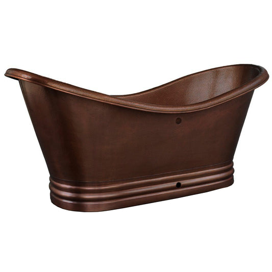 Adamo Freestanding Hammered Copper Bath Tub NBT-ADA series