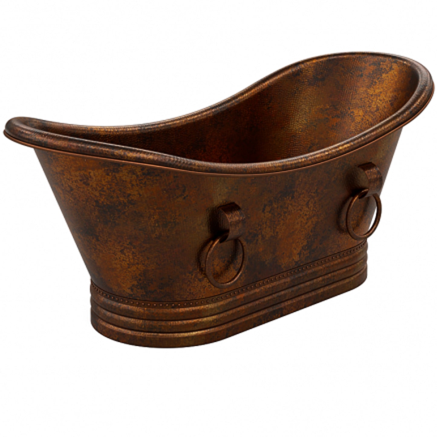 Adamo Freestanding Hammered Copper Bath Tub NBT-ADA series