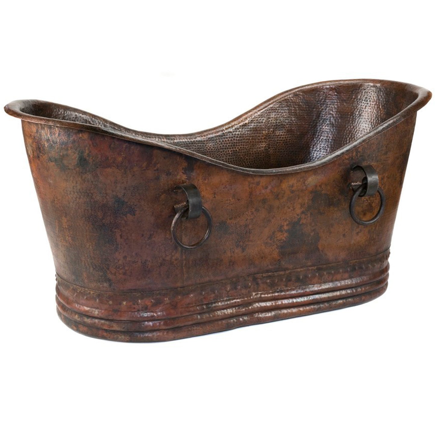 Adamo Freestanding Hammered Copper Bath Tub NBT-ADA series