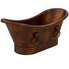 Freestanding Hammered Copper Bath Tub, Adamo