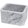 Single Bowl Carrara White Marble Bar Prep Sink