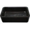 Single Bowl Kitchen Sink in Black Granite polished backside