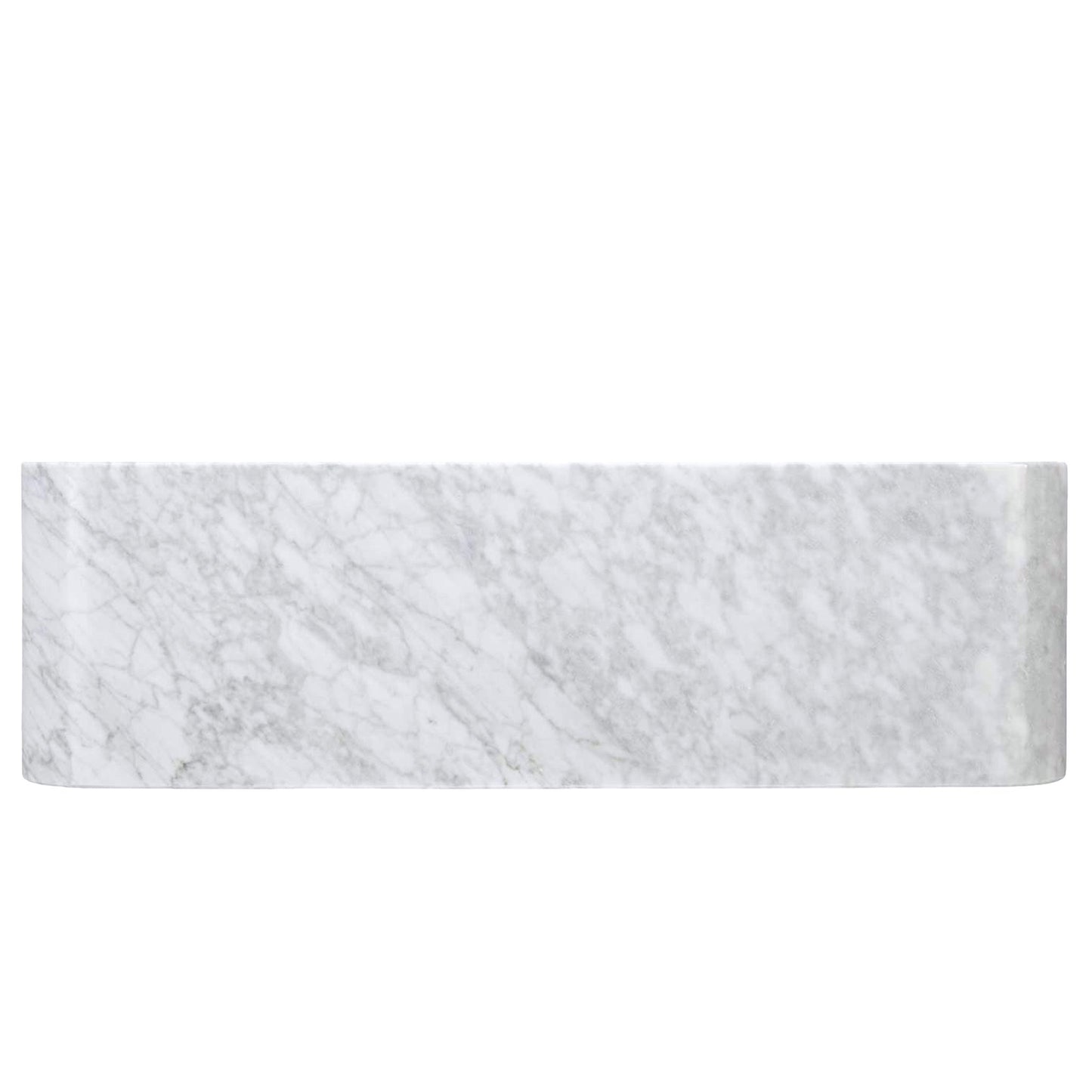 Carrera white marble kitchen stone sink