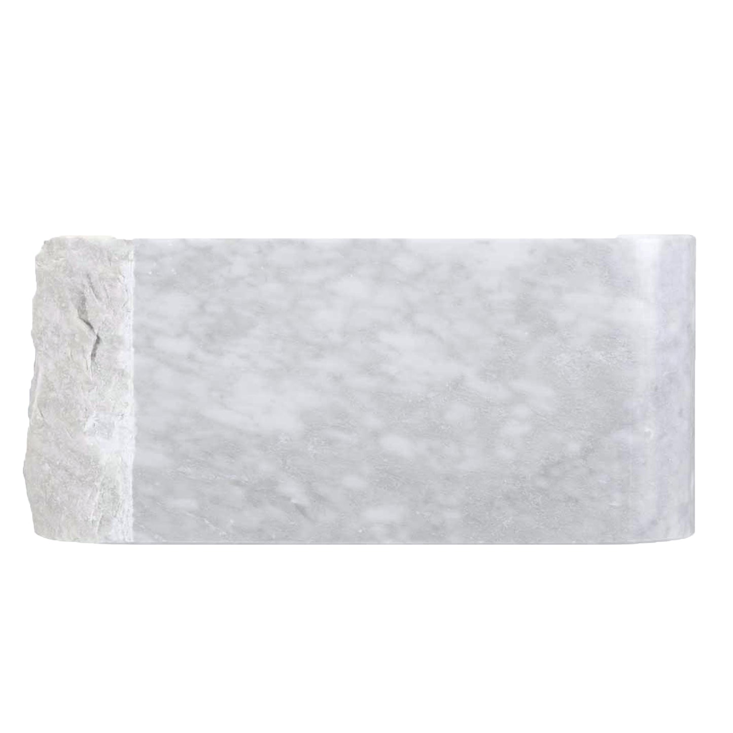 Carrera white marble kitchen stone sink