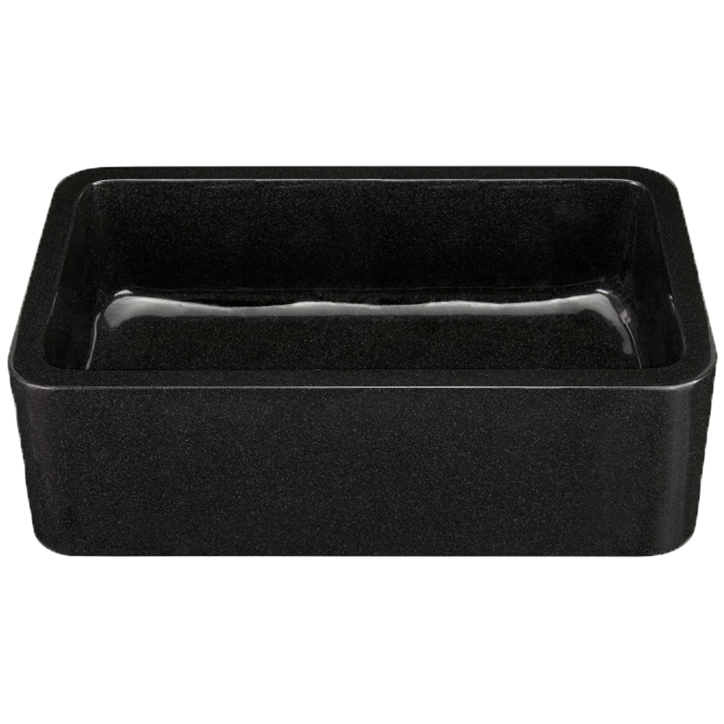 Single Bowl Kitchen Sink in Absolute Black Granite