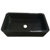 Single Bowl Kitchen Sink in Absolute Black Granite