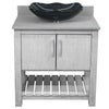 30-inch Bath Vanity with Storm Grey Quartz Counter and Sink - NOBV-30SG-280-317G
