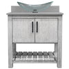 30-inch Bath Vanity with Storm Grey Quartz Counter and Sink - NOBV-30SG-280-324C