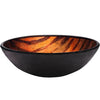 Hand Painted Brown Camouflage Glass Vessel Sink