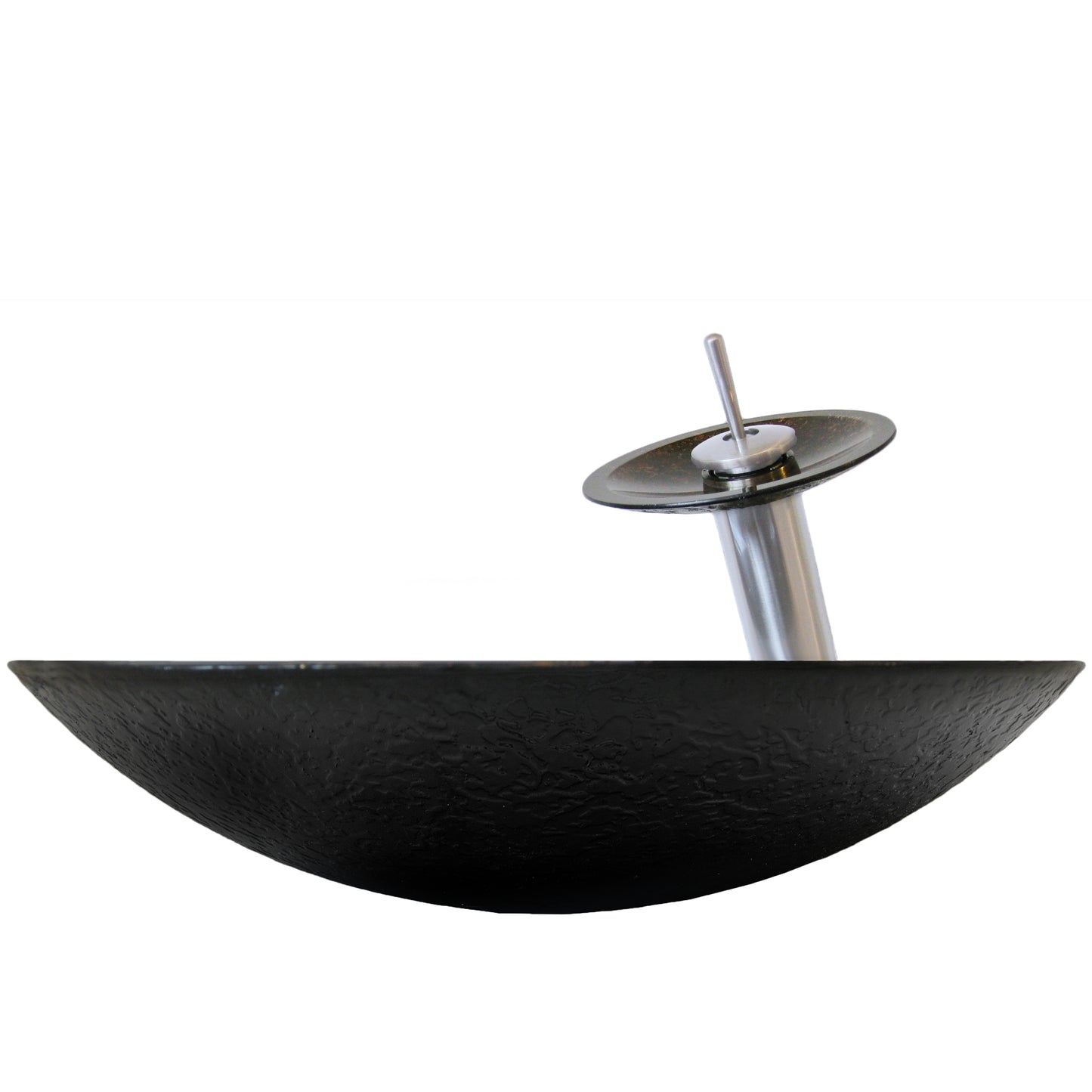 Forest green glass bath sink set