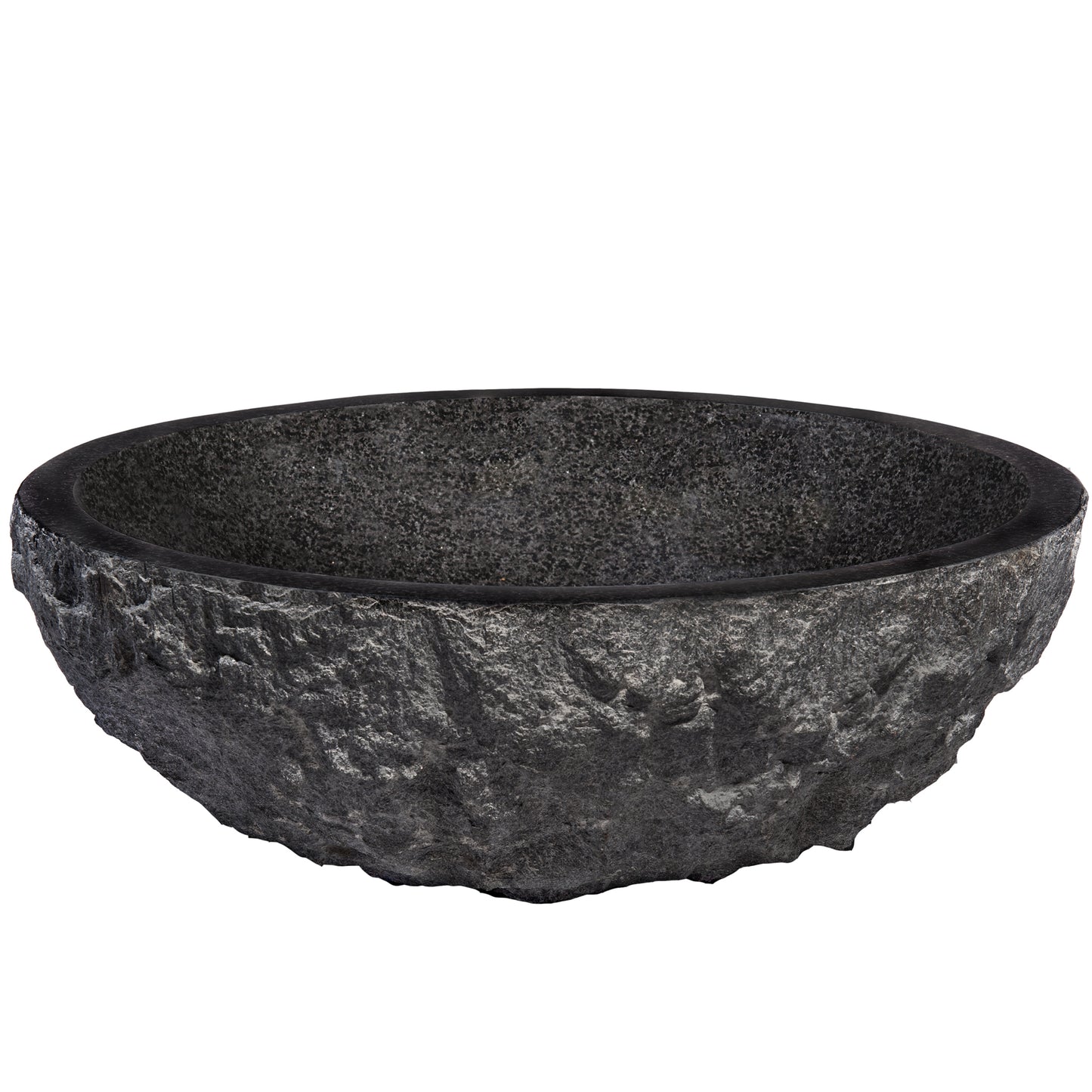 black granite vessel sink