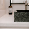 black granite vessel sink