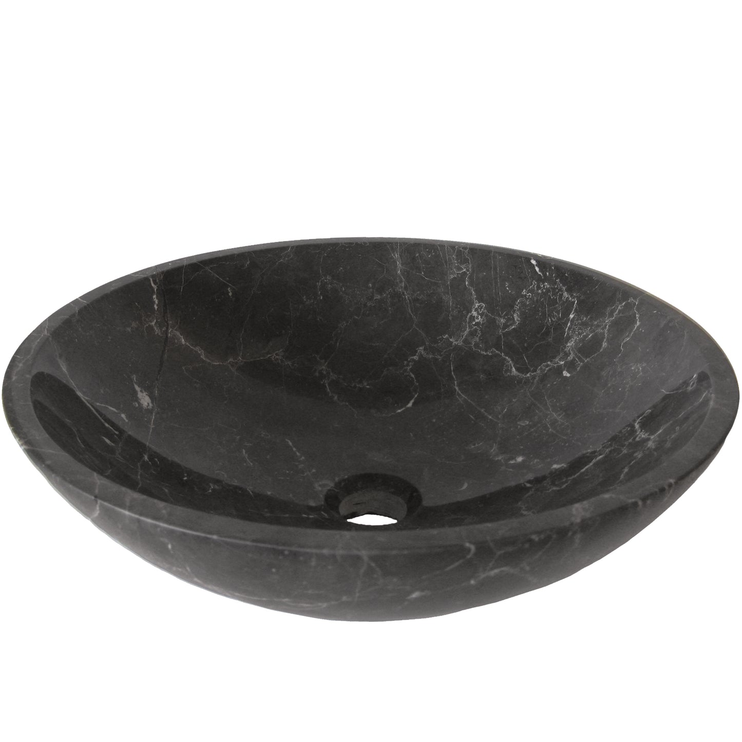 Natural Stone Round Coffee Marble Vessel Sink
