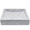 Carrara white marble stone vessel