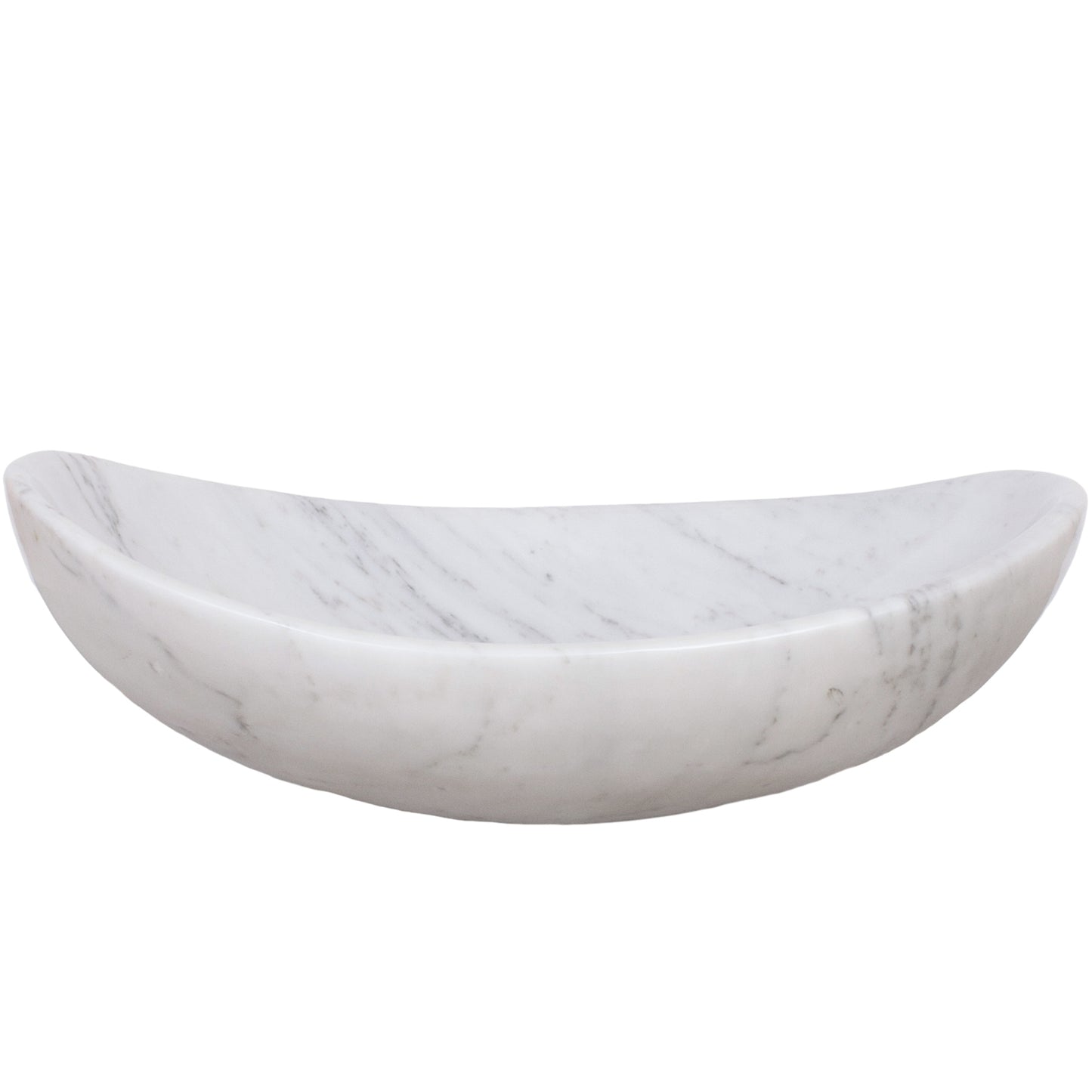 Carrara white marble stone vessel sink