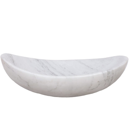 Carrara white marble stone vessel sink