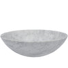white marble stone vessel sink