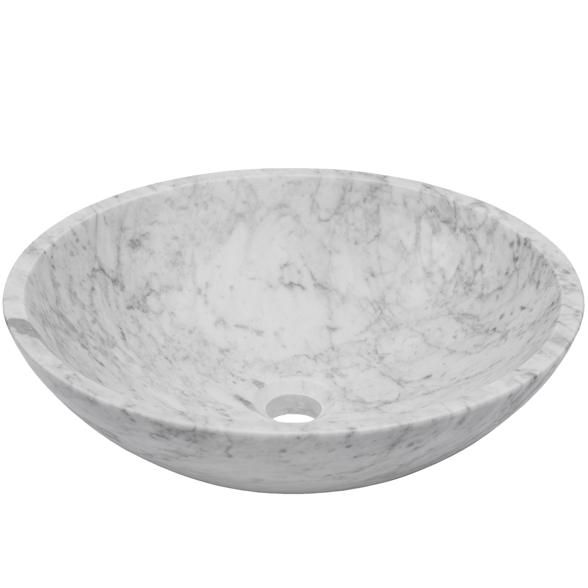 mermer Magnus Home Products - Zara Marble Vessel SInk with Chiseled