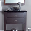 black marble stone sink with eclipse faucet lifestyle chrome