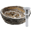 Natural Travertine Onyx Stone Vessel Bath Sink NOSV-TO