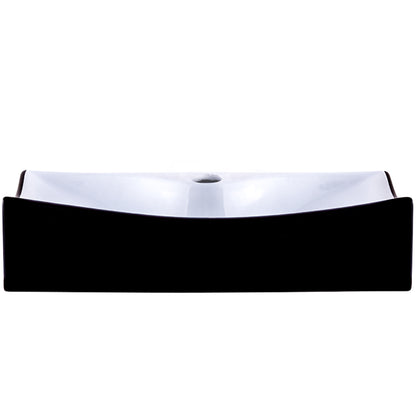 black and white bath sink