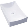 Rectangular White Porcelain Vessel Bathroom Sink NP-01141