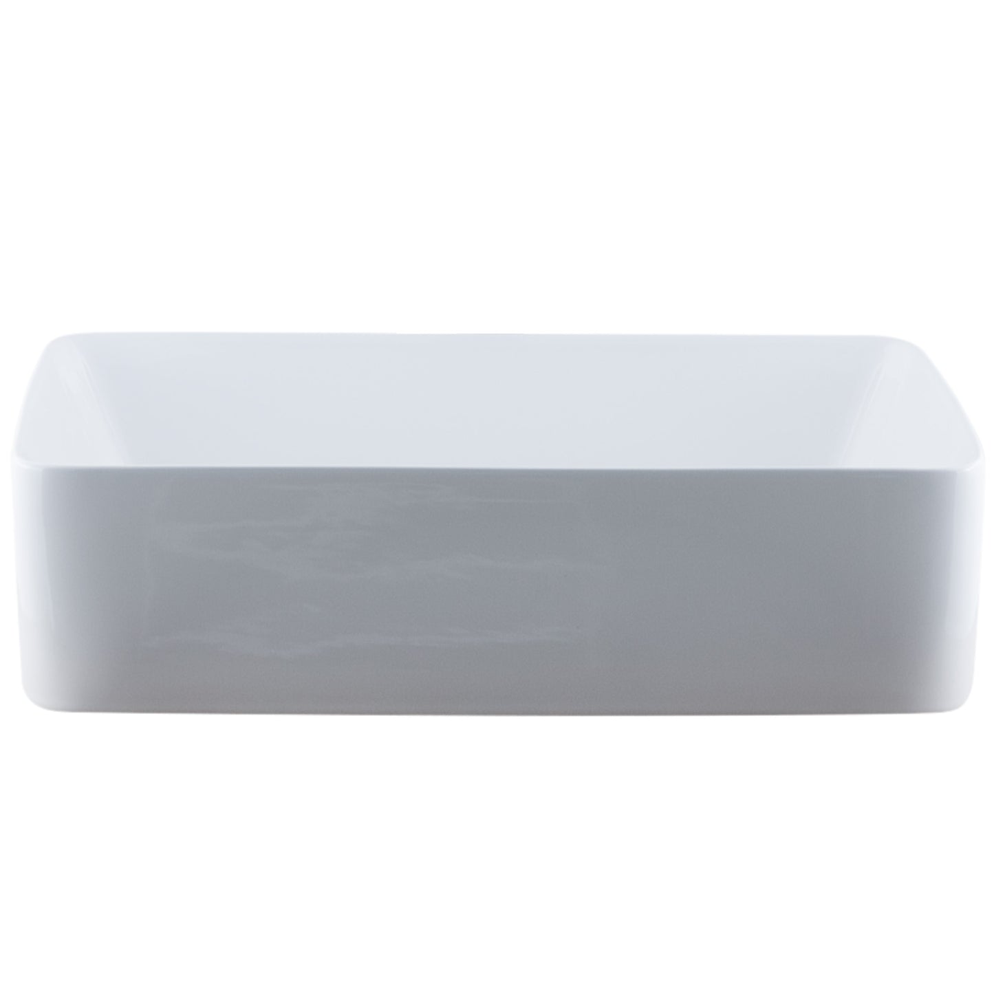 rectangular white porcelain sink for the bath