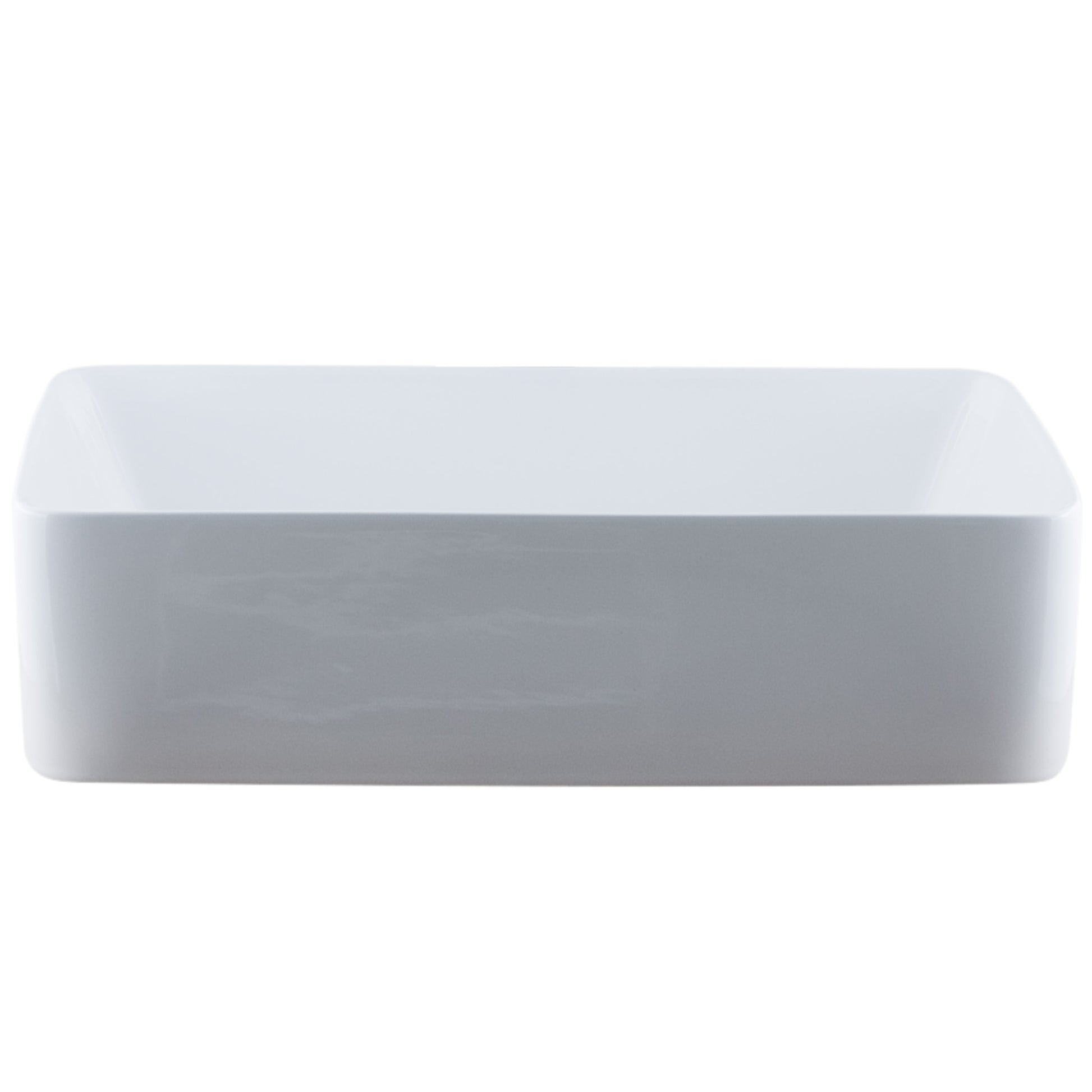 rectangular white porcelain sink for the bath