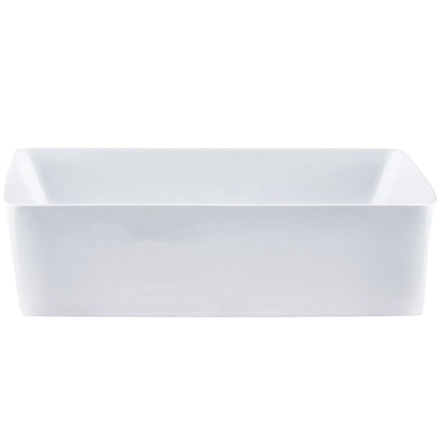 rectangular white porcelain sink for the bath