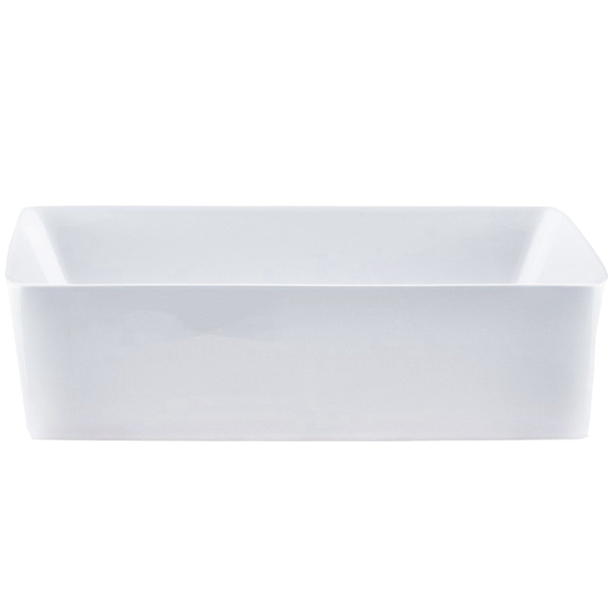 rectangular white porcelain sink for the bath